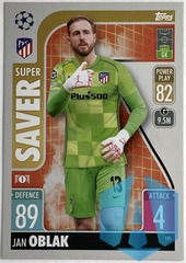 2021-22 Topps Match Attax UCL Super Saver Jan Oblak #191